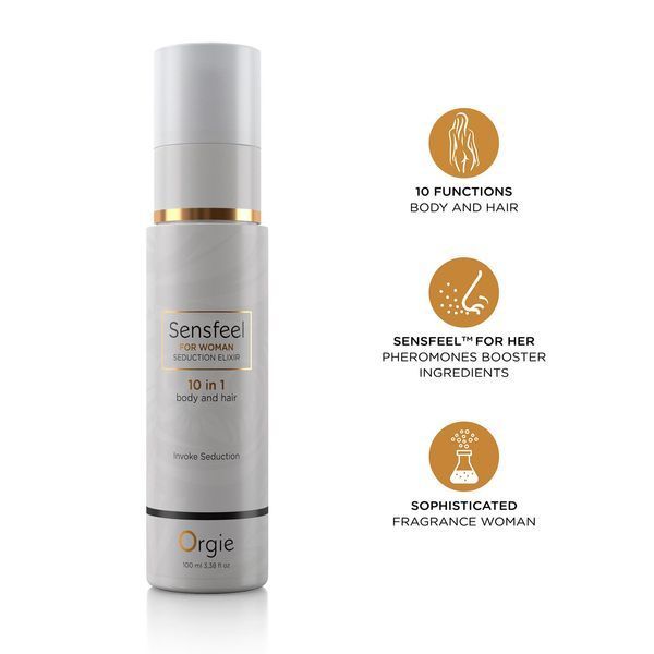 Лосьйон з феромонами для тіла та волосся Orgie &ndash; Sensfeel Seduction Elixir 10 in 1 for Woman (100 мл) Да фото