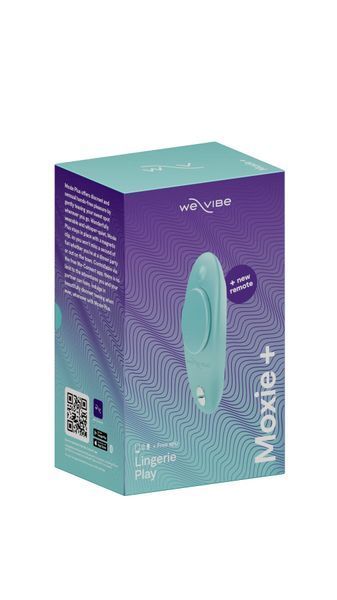 Смарт-вібратор у трусики We-Vibe Moxie+ Aqua, оновлений пульт ДК Да фото