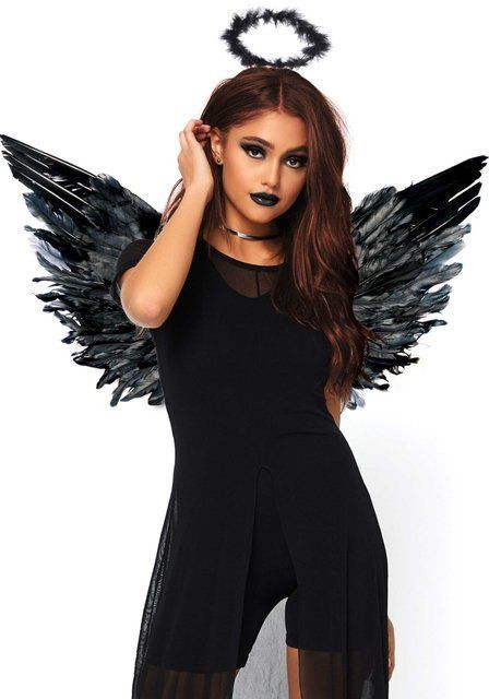 Крила чорного ангела Leg Avenue Angel Accessory Kit Black, крила, німб SO8594 фото
