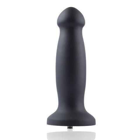 Силіконовий фалоімітатор для секс-машин Hismith 7.2" Black Silicone Anal Dildo, система KlicLok Да фото