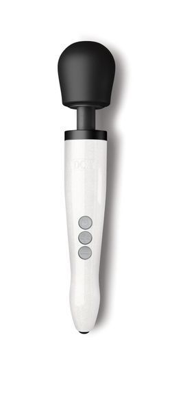 Вібромасажер DOXY Die Cast R Stardust White, перезаряджуваний, до 9000 об/хв Да фото
