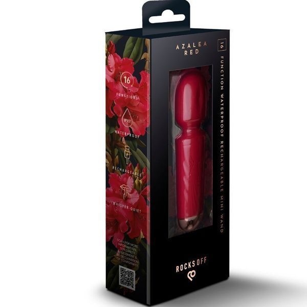 Вібромасажер Rocks Off Mini Wand Azalea Red, 16 режимів Да фото