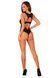 Мереживне боді Obsessive Donna Dream crotchless teddy XL/2XL Black, відкритий доступ Да фото 14