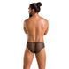 Чоловічі труси зі шнурівкою Passion 035 SLIP RICHARD L/XL Black, екошкіра, сітка Да фото 10