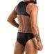 Чоловіче шкіряне боді Passion 056 ADAM L/XL Black, заклепки Да фото 8