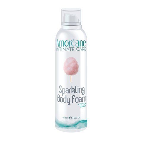 Масажна піна Amoreane Sparkling Body Foam Cotton Candy (150 мл) Да фото