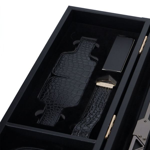 БДСМ-набір LOCKINK All-in-1 BDSM Play Kit, чорний, шкіра з тисненням, предмети для бондажу, шибарі, ваксплею SX0819 фото