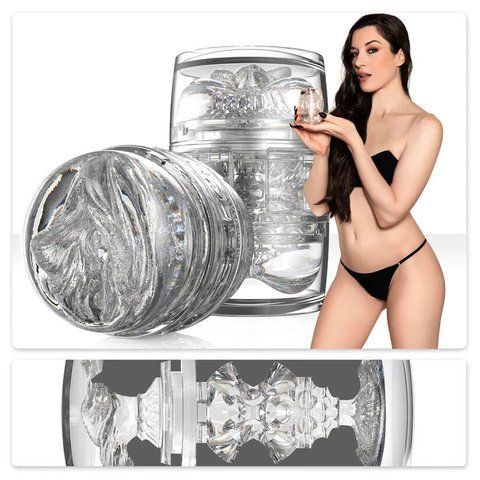 Двосторонній мастурбатор Fleshlight Quickshot Stoya, компактний, наскрізний, зі зліпка вульви та ануса Да фото