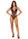 Прозоре боді Obsessive Selinne teddy XS/S Black, дрібна сітка, подвійні бретелі Да фото 6