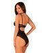 Прозоре боді Obsessive Selinne teddy XS/S Black, дрібна сітка, подвійні бретелі Да фото 9