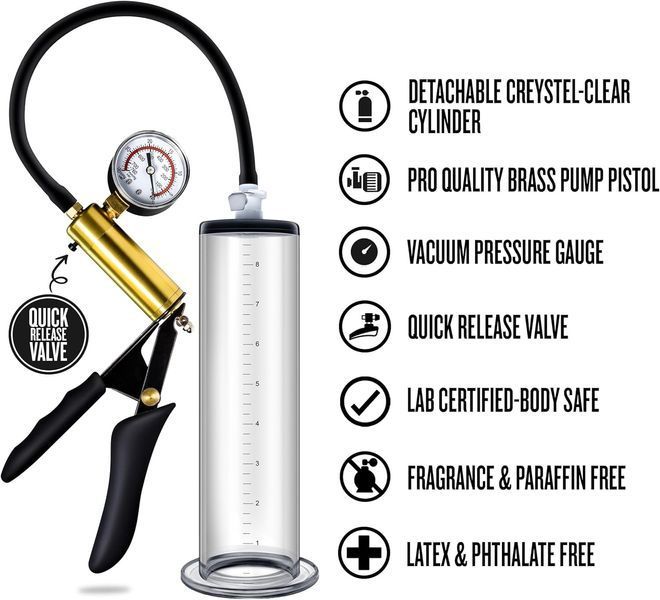 Вакуумна помпа VX6 VACUUM PENIS Pump CLEAR T331382 фото