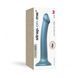 Насадка для страпону Strap-On-Me Mono Density Dildo M Blue, діам. 3,3 см, одношаровий силікон, гнучк Да фото 8