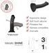 Насадка для страпону Strap-On-Me Mono Density Dildo M Blue, діам. 3,3 см, одношаровий силікон, гнучк Да фото 5