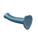 Насадка для страпону Strap-On-Me Mono Density Dildo M Blue, діам. 3,3 см, одношаровий силікон, гнучк Да фото 7