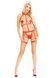 Костюм медсестри Leg Avenue 2PC Vegan Leather Nurse Harness Teddy and Headband Red S, шапочка Да фото 17