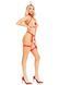 Костюм медсестри Leg Avenue 2PC Vegan Leather Nurse Harness Teddy and Headband Red S, шапочка Да фото 9