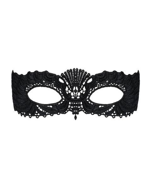 Мереживна маска Obsessive A700 mask, єдиний розмір, чорна Да фото