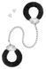 Металеві поножі з хутром Fetish Tentation Adjustable metal and fur ankle cuffs, 2 ключі Да фото 5