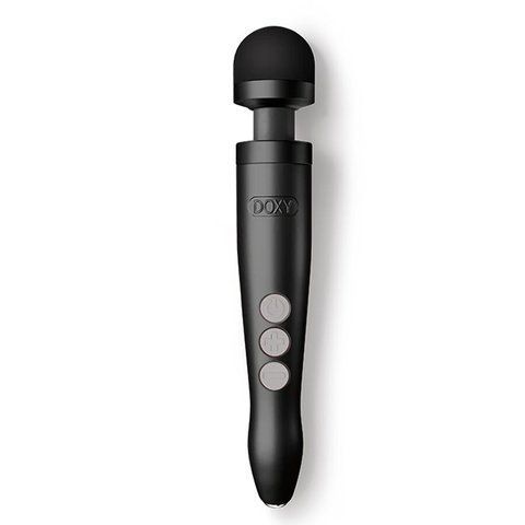 Вібромасажер DOXY Die Cast 3R - Matte Black, дуже потужний, перезаряджуваний, металевий корпус Да фото