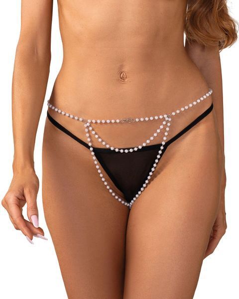 Прикраса-трусики Obsessive Lyxa jewelry crotchless panties Да фото