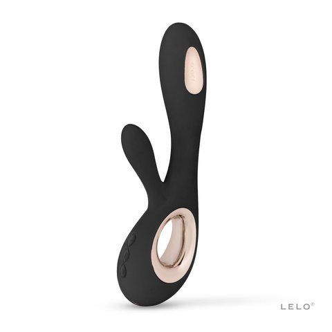 Вібратор-кролик LELO Soraya Wave Black, манливі рухи стовбура Да фото