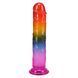 Дилдо Doc Johnson Crystal Jellies - 7.5 Inch Dong - Rainbow SX4444 фото 2
