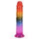 Дилдо Doc Johnson Crystal Jellies - 7.5 Inch Dong - Rainbow SX4444 фото 4