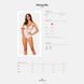 Еротичне напівпрозоре боді Obsessive Heavenlly crotchless teddy XL/2XL, з доступом Да фото 10