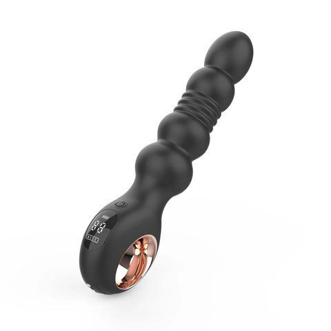 Анальний вібратор з пульсацією Loviss Thor Thrusting Anal Plug, 2 мотори Да фото